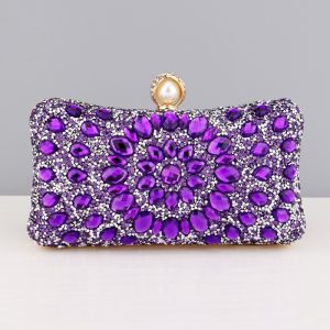 Square diamond bag handbag shoulder bag messenger bag evening bag women's fashion banquet match dress rhinestone bag