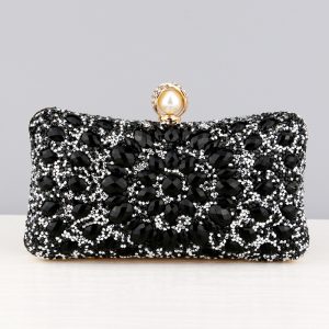Square diamond bag handbag shoulder bag messenger bag evening bag women's fashion banquet match dress rhinestone bag