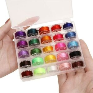 2-Boxed 25 colors flat elastic rope crystal line-Product main image-Goodokmarket